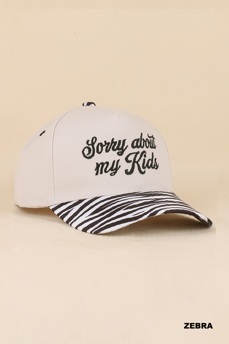 0519 Sorry About My Kids Two Tone Snapback Hat SI-29863