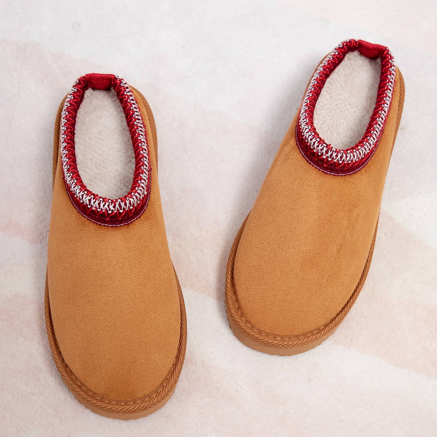 Women Vegan Suede Mini Boots Slippers (Mixed 24 Pairs)