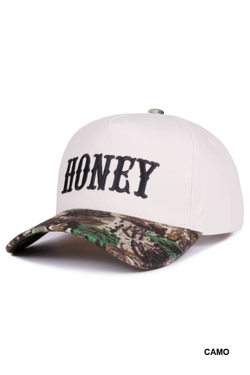 `SI-28118 Honey two-tone canvas cotton cap 0611