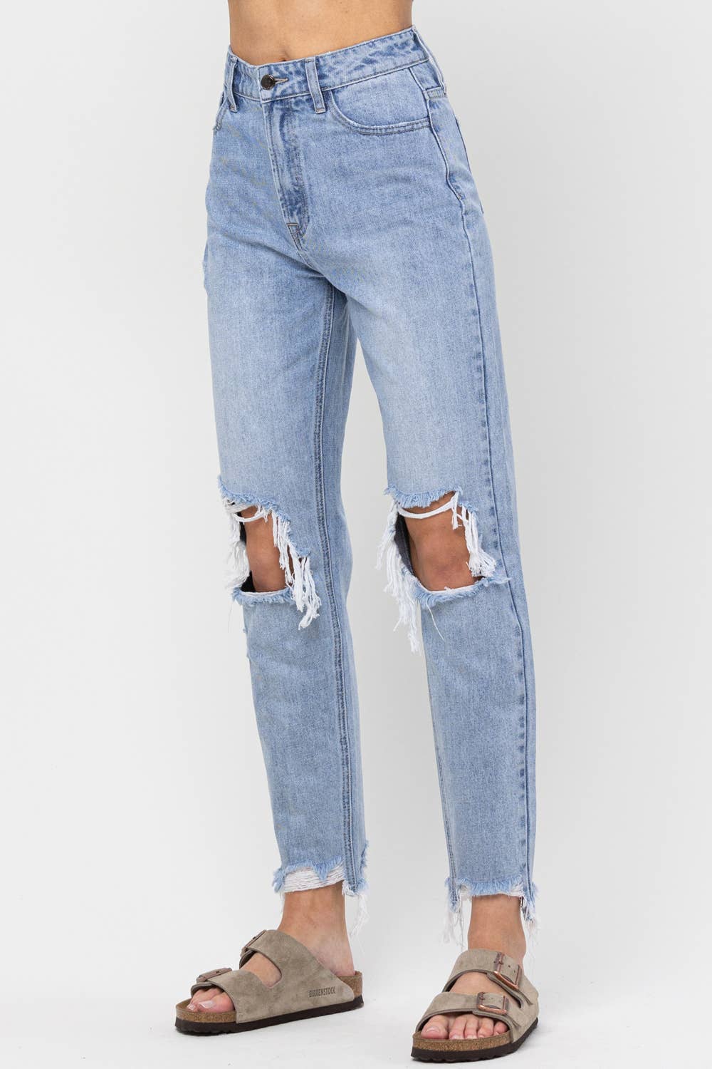 High Rise Knee Blowout Boyfriend