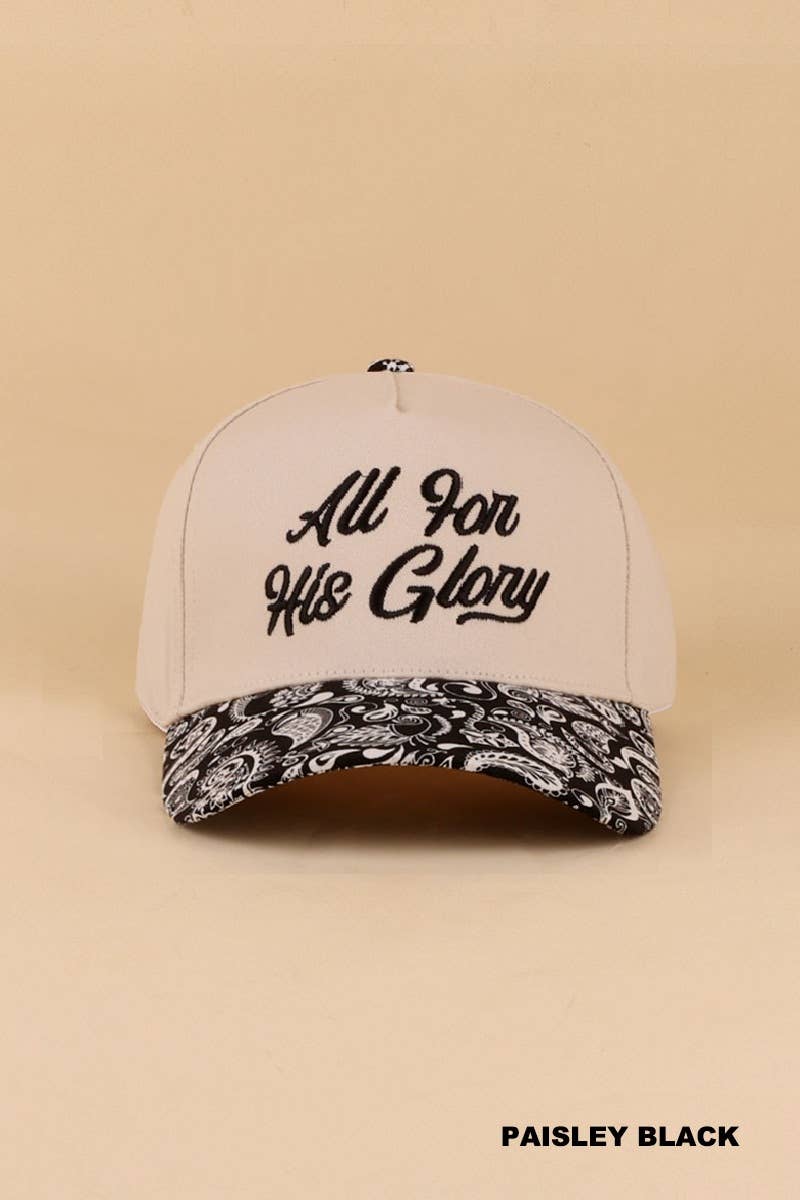 1230 All For His Glory Two Tone Cotton Hat SI-29223
