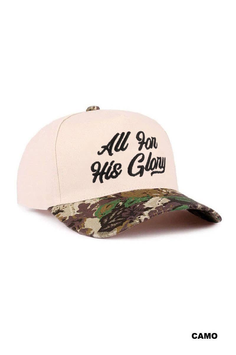 1230 All For His Glory Two Tone Cotton Hat SI-29223