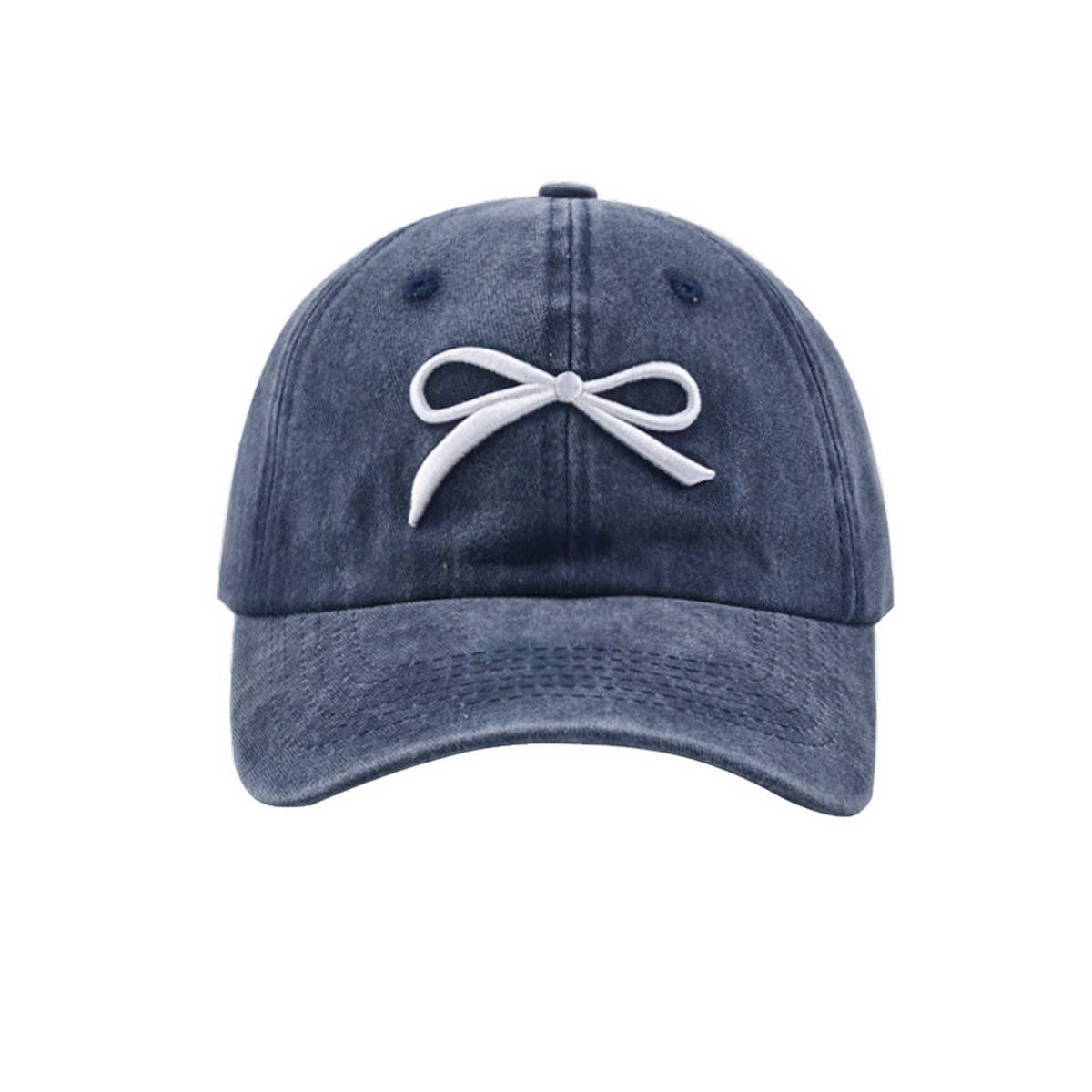 New Women's Bow Embroidered Baseball Cap CWAH1239