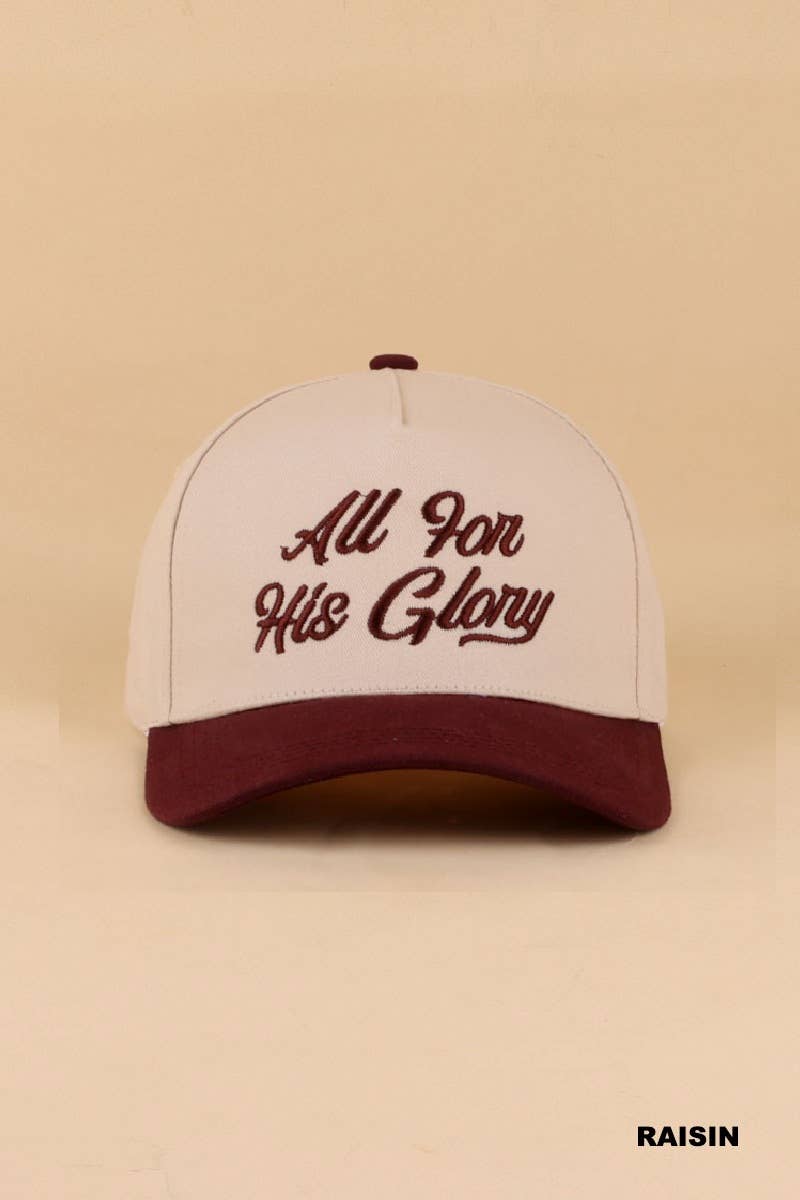 1230 All For His Glory Two Tone Cotton Hat SI-29223