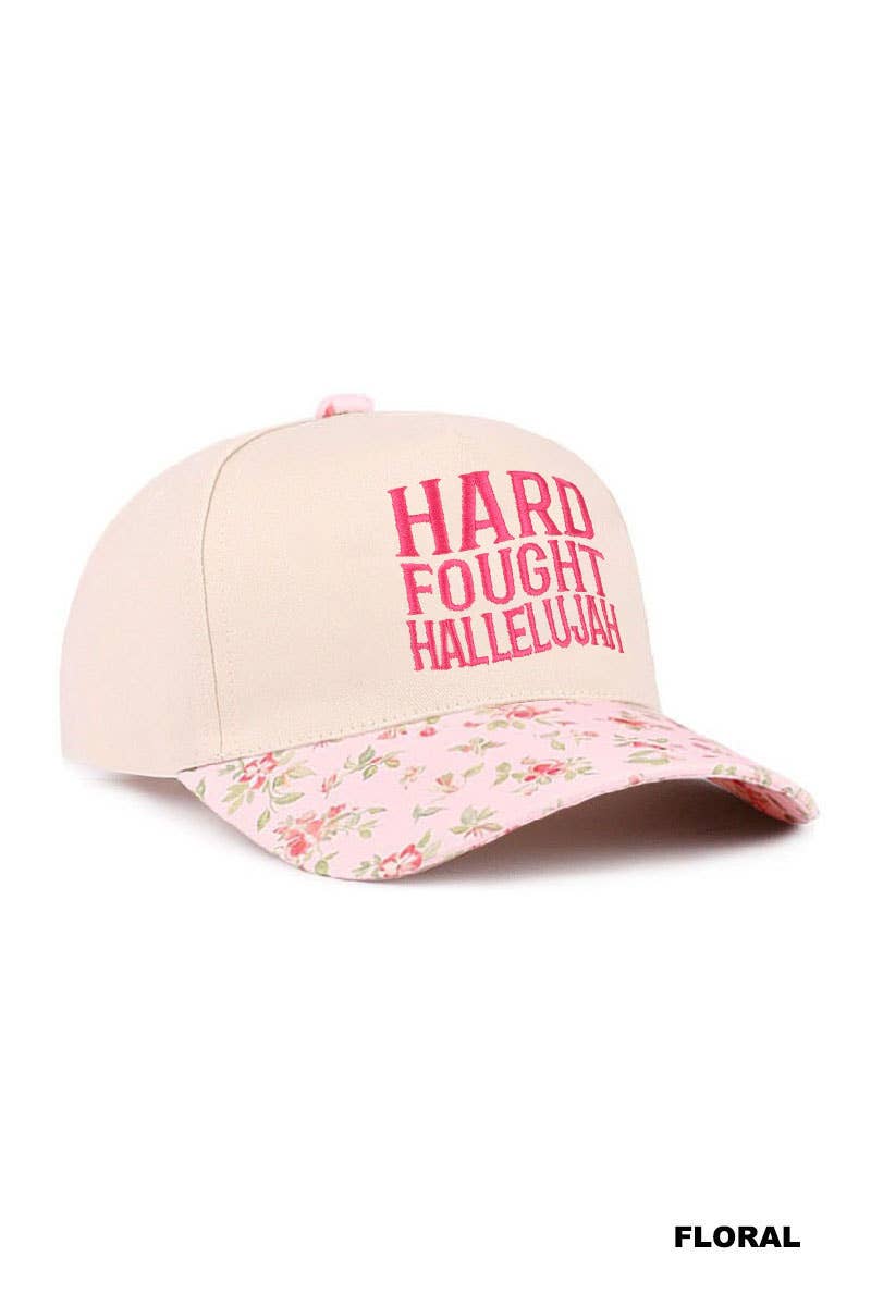 0427 Hard Fought Hallelujah Two Tone Cotton Hat SI-29573