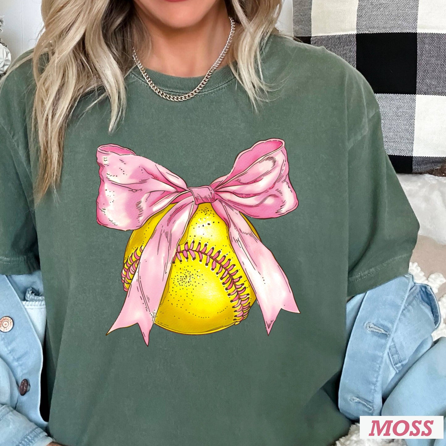 Coquette Softball Graphic Tee  | Comfort Color