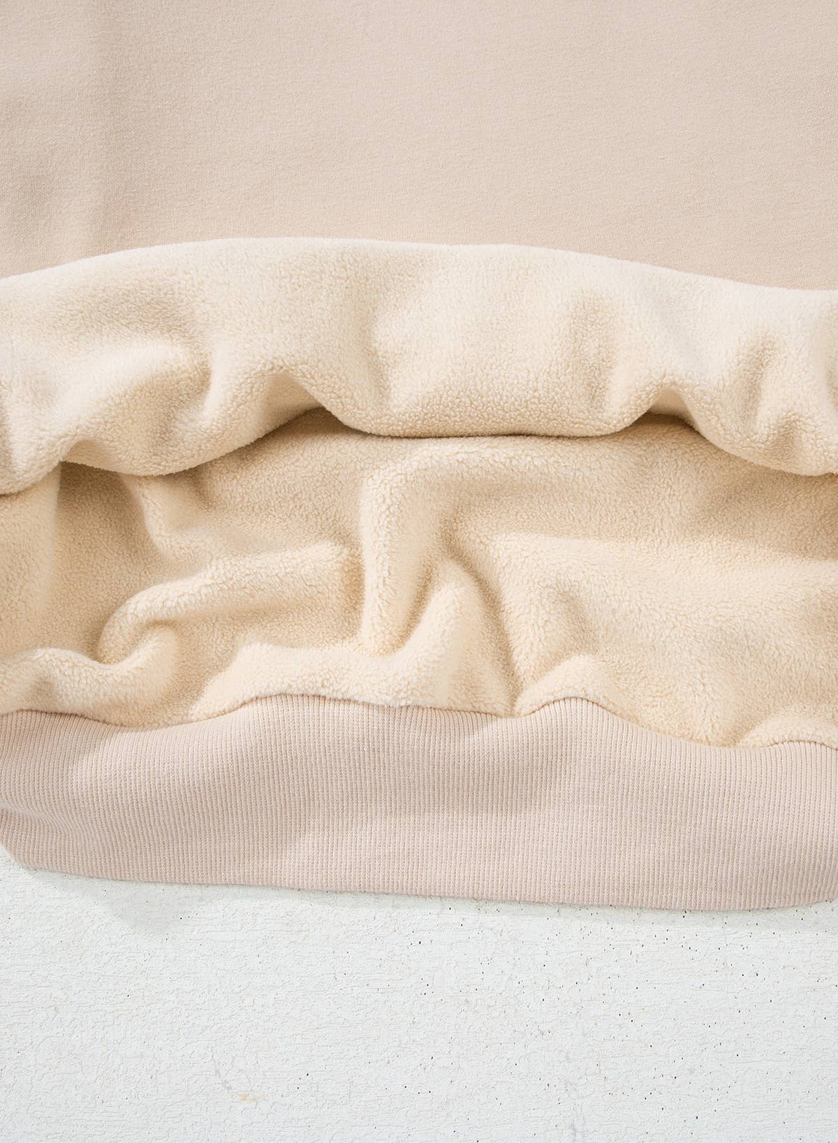 Oversize Drop Shoulder Reversible Mock Neck Sweatshirt| S-4X