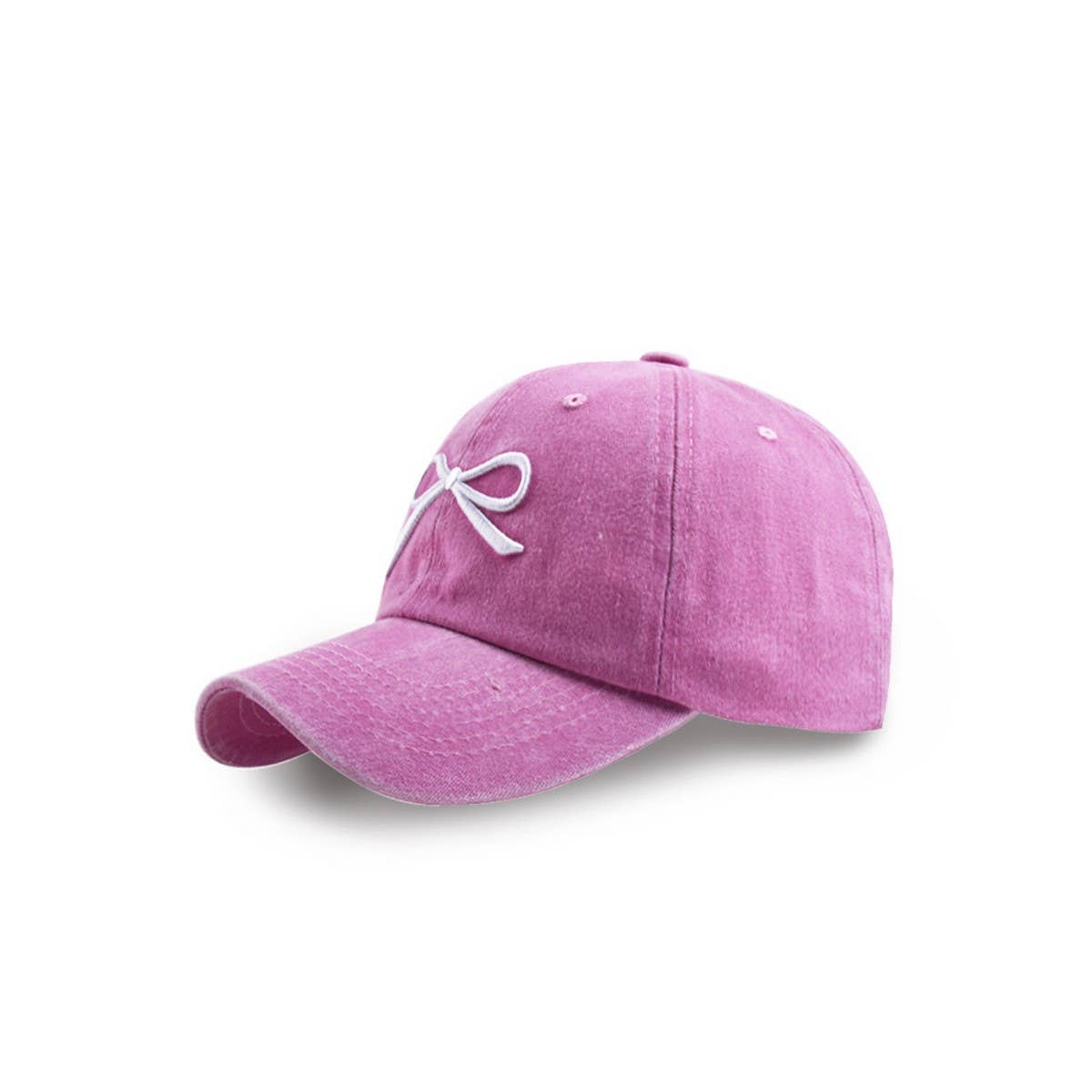 New Women's Bow Embroidered Baseball Cap CWAH1239