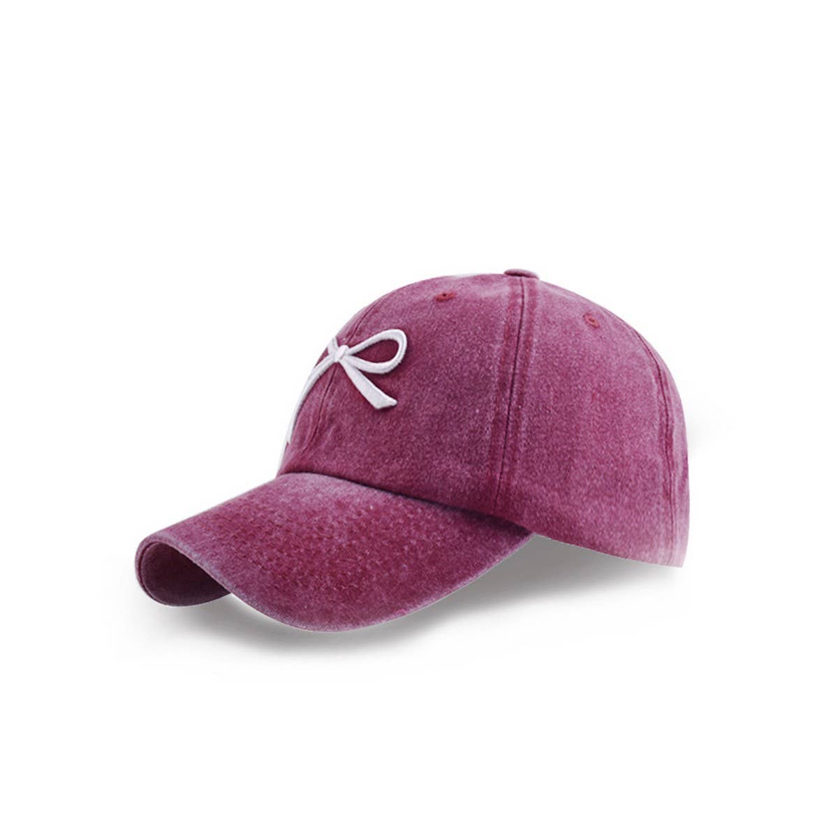 New Women's Bow Embroidered Baseball Cap CWAH1239