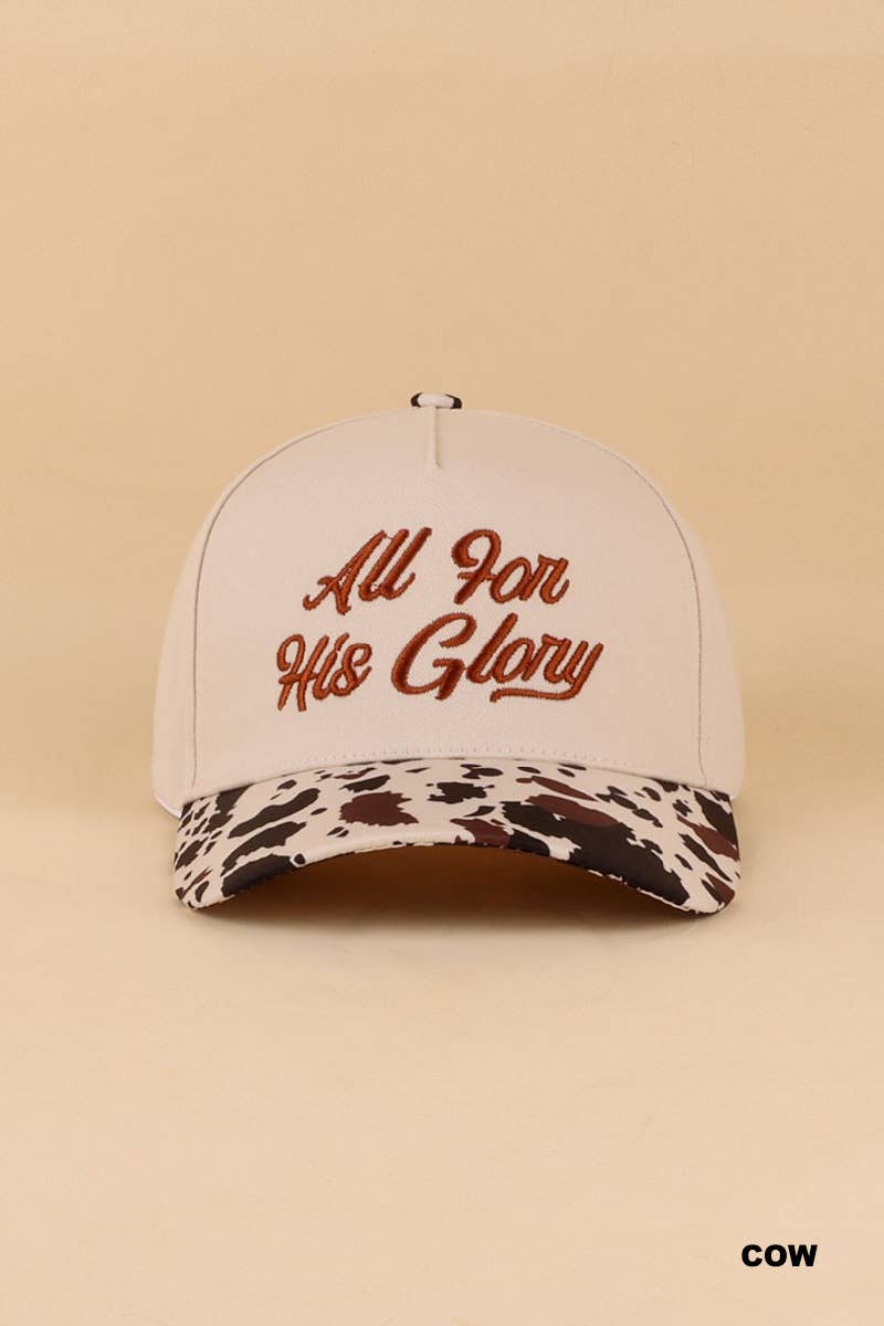1230 All For His Glory Two Tone Cotton Hat SI-29223