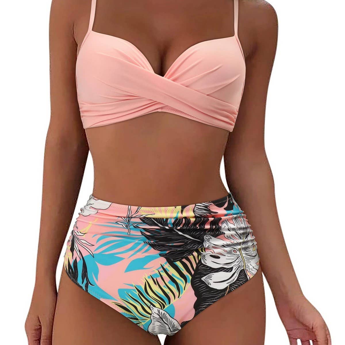 High Waist Bikini Set ,Sexy Push Up Swimsuit_CWMW0152