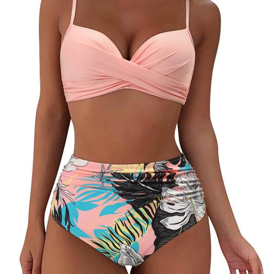 High Waist Bikini Set ,Sexy Push Up Swimsuit_CWMW0152