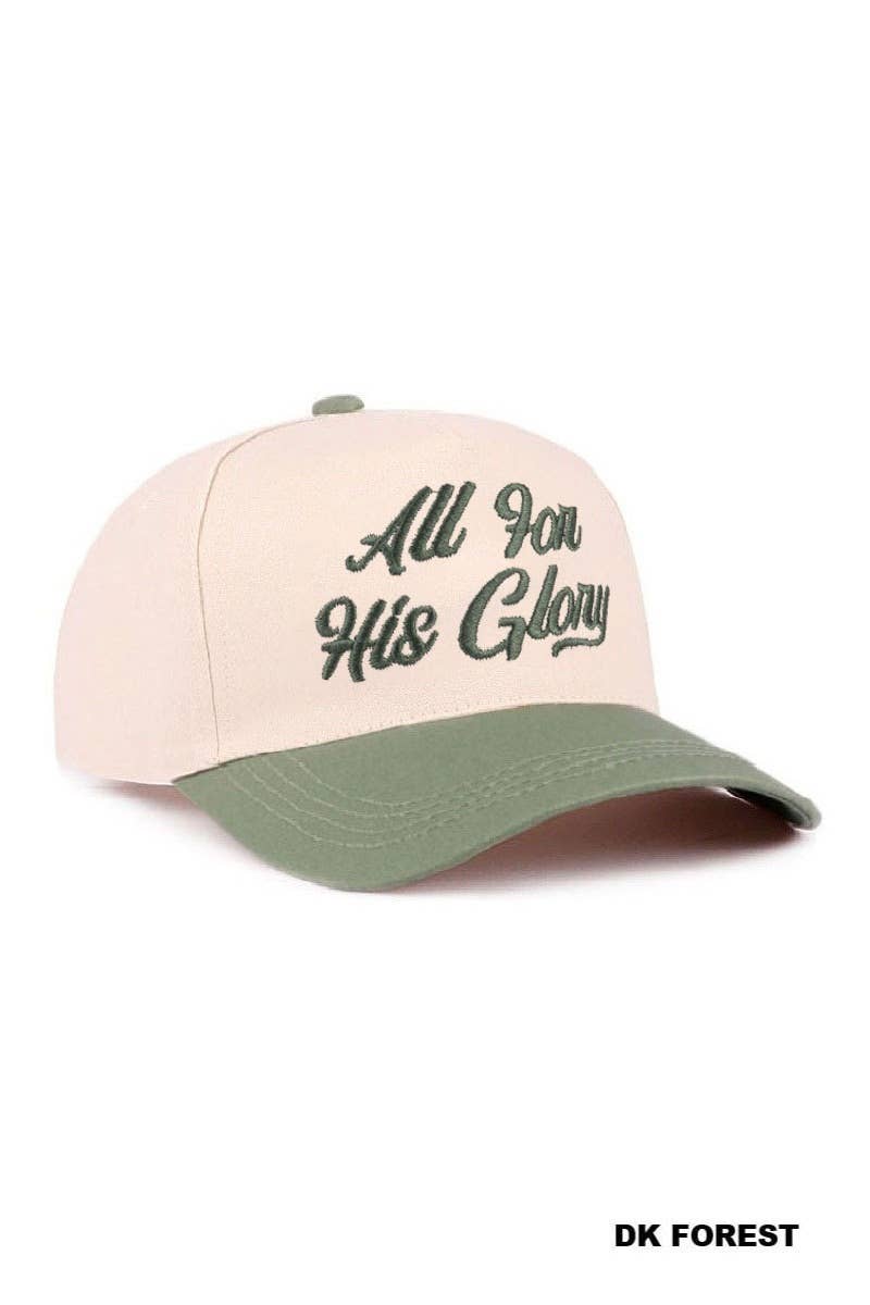 1230 All For His Glory Two Tone Cotton Hat SI-29223