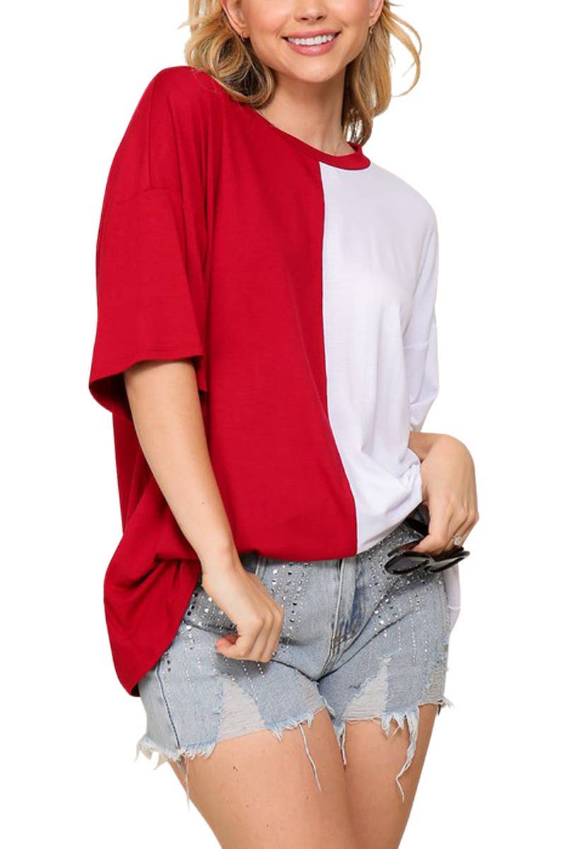 Game Day Multi Color Knit Top