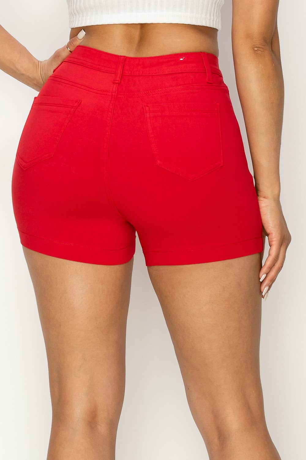 SH-300 HIGH WAISTED SUPER-STRETCH WOMEN'S COLORED SHORTS