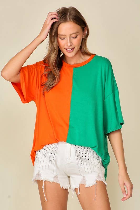 Game Day Multi Color Knit Top