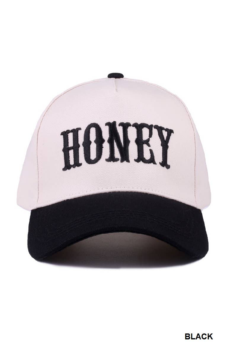 `SI-28118 Honey two-tone canvas cotton cap 0611