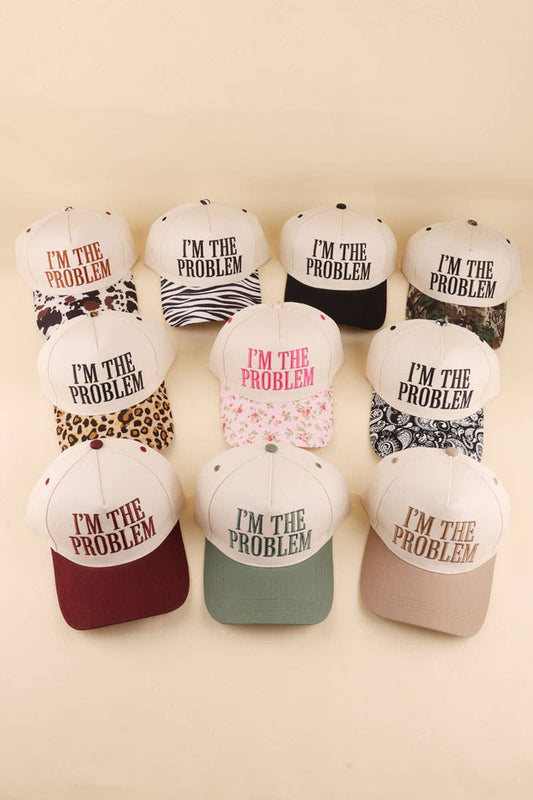 0519 I'm The Problem Two Tone Snapback Hat SI-29857
