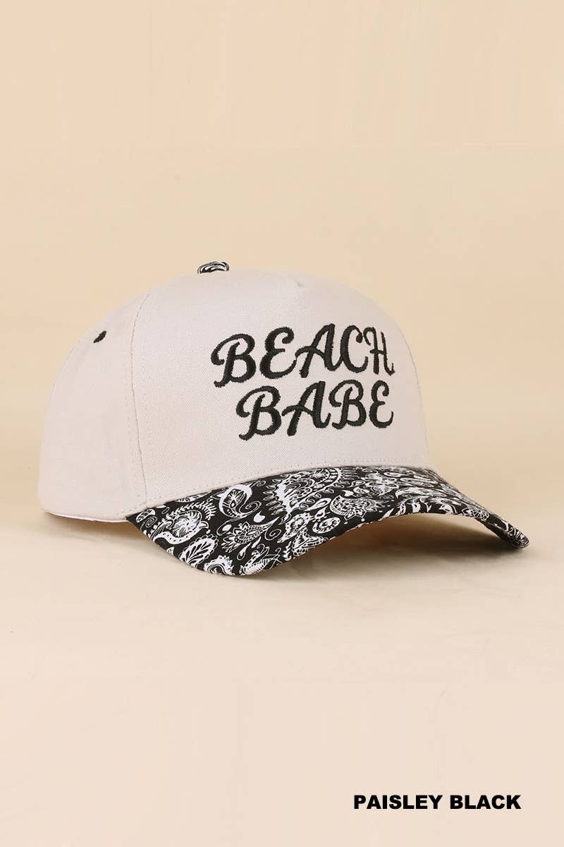 0519 Beach Babe Two Tone Snapback Hat SI-29865