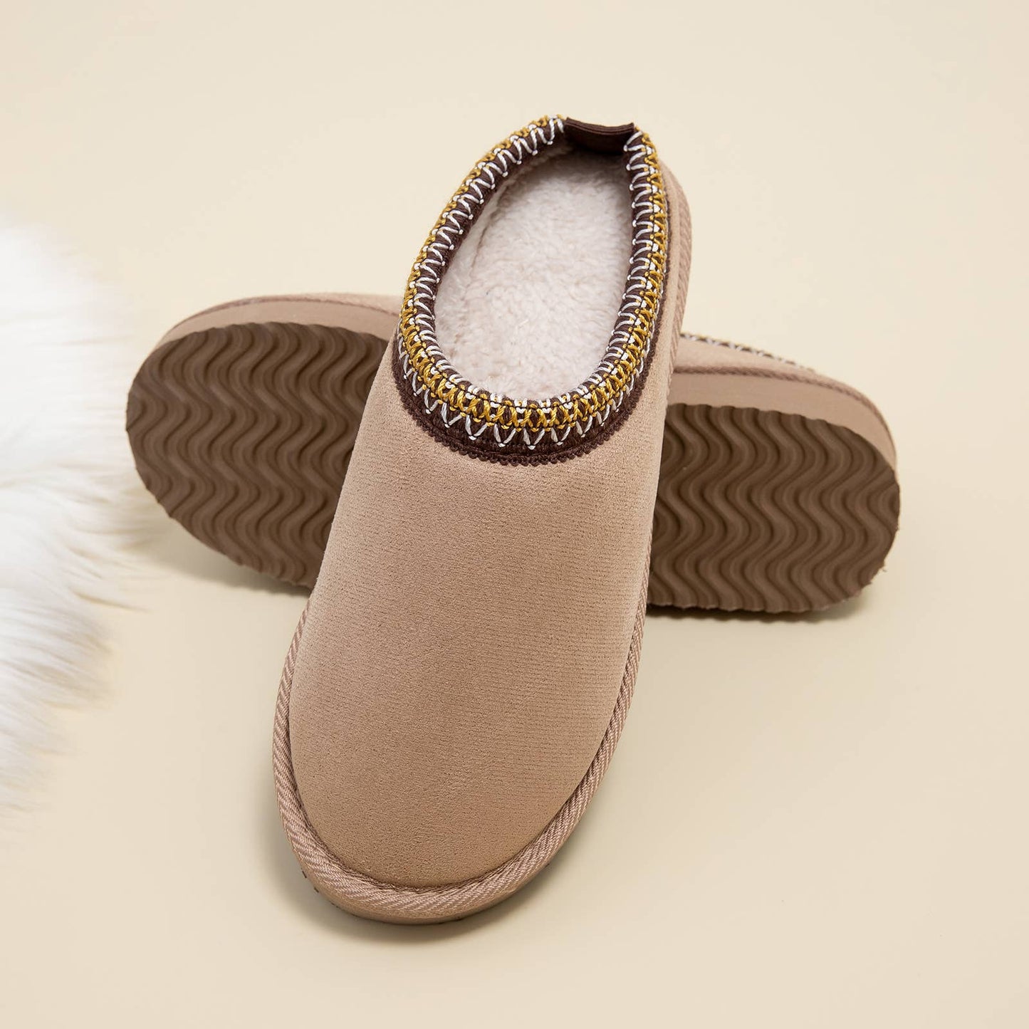 Women Vegan Suede Mini Boots Slippers (Mixed 24 Pairs)