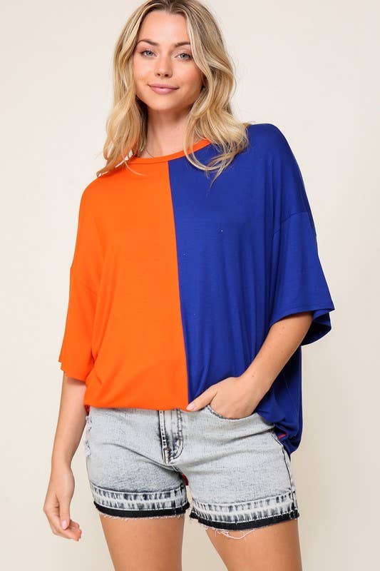 Game Day Multi Color Knit Top