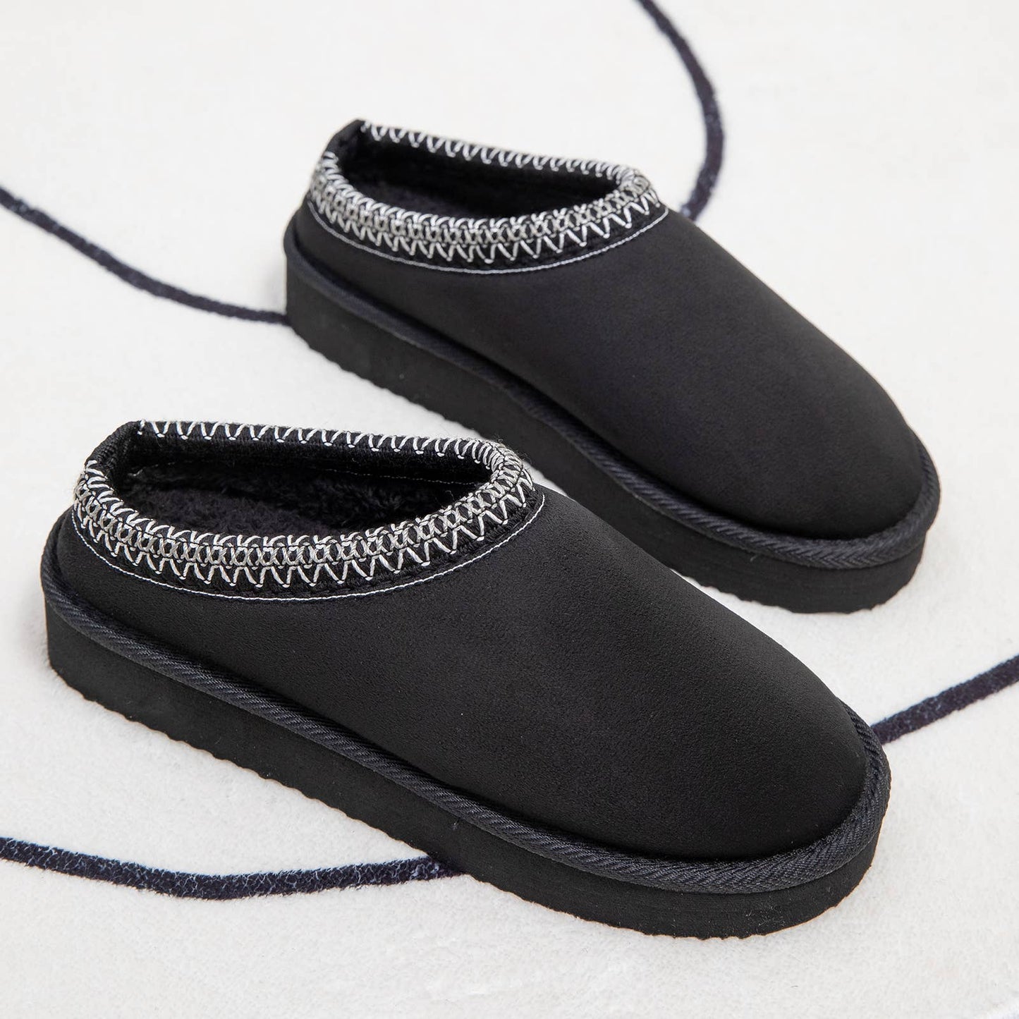 Women Vegan Suede Mini Boots Slippers (Mixed 24 Pairs)