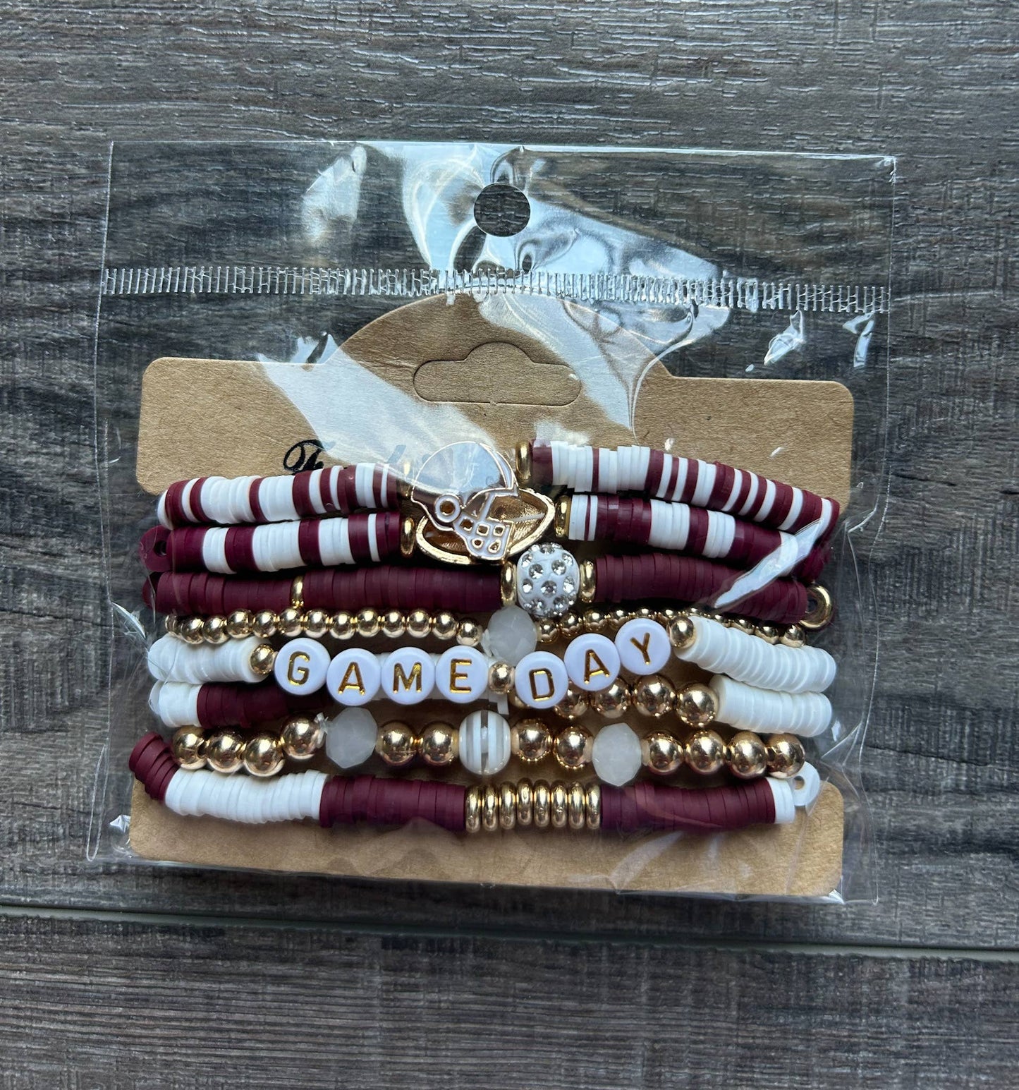 Game Day Friendship Clay Bead Bracelet Set