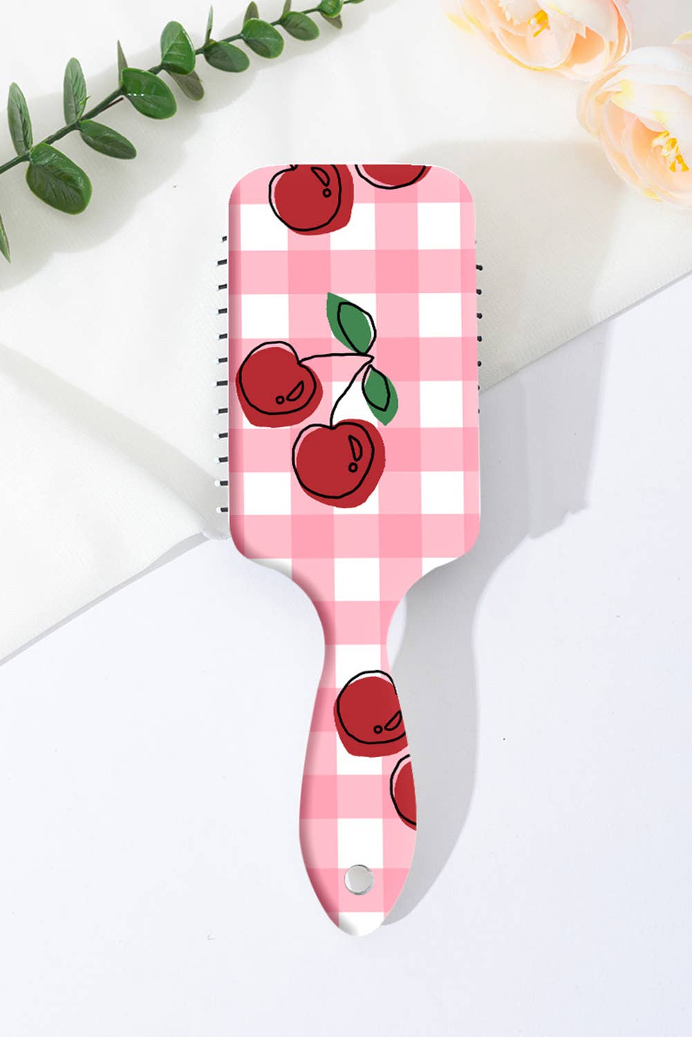 Cherry Print Large Detangle Air Cushion Comb