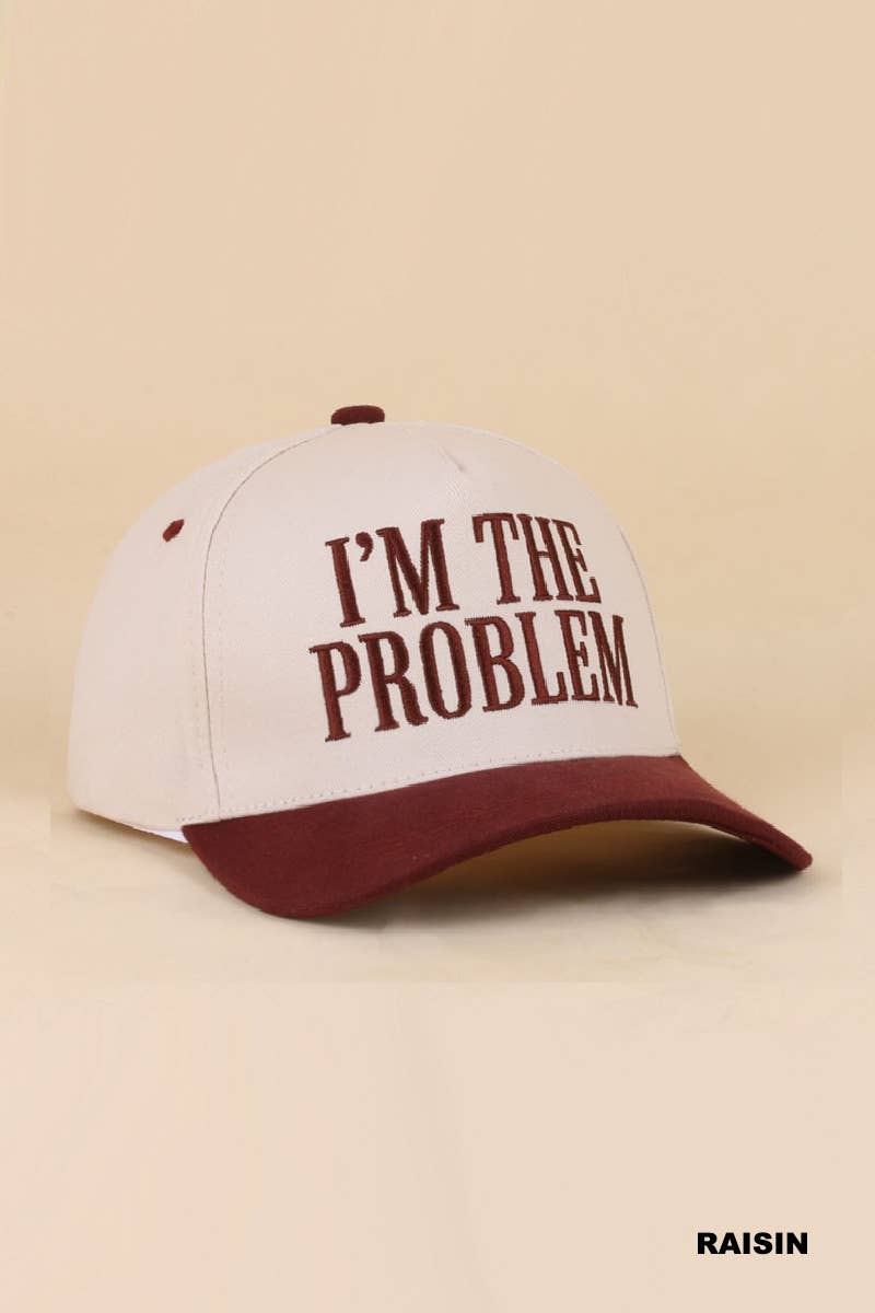 0519 I'm The Problem Two Tone Snapback Hat SI-29857