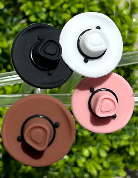 Cowboy Hat Straw Toppers Set of 4