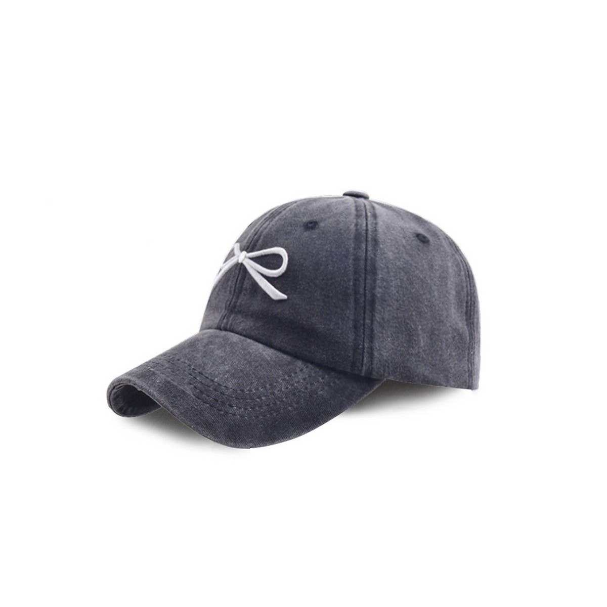 New Women's Bow Embroidered Baseball Cap CWAH1239