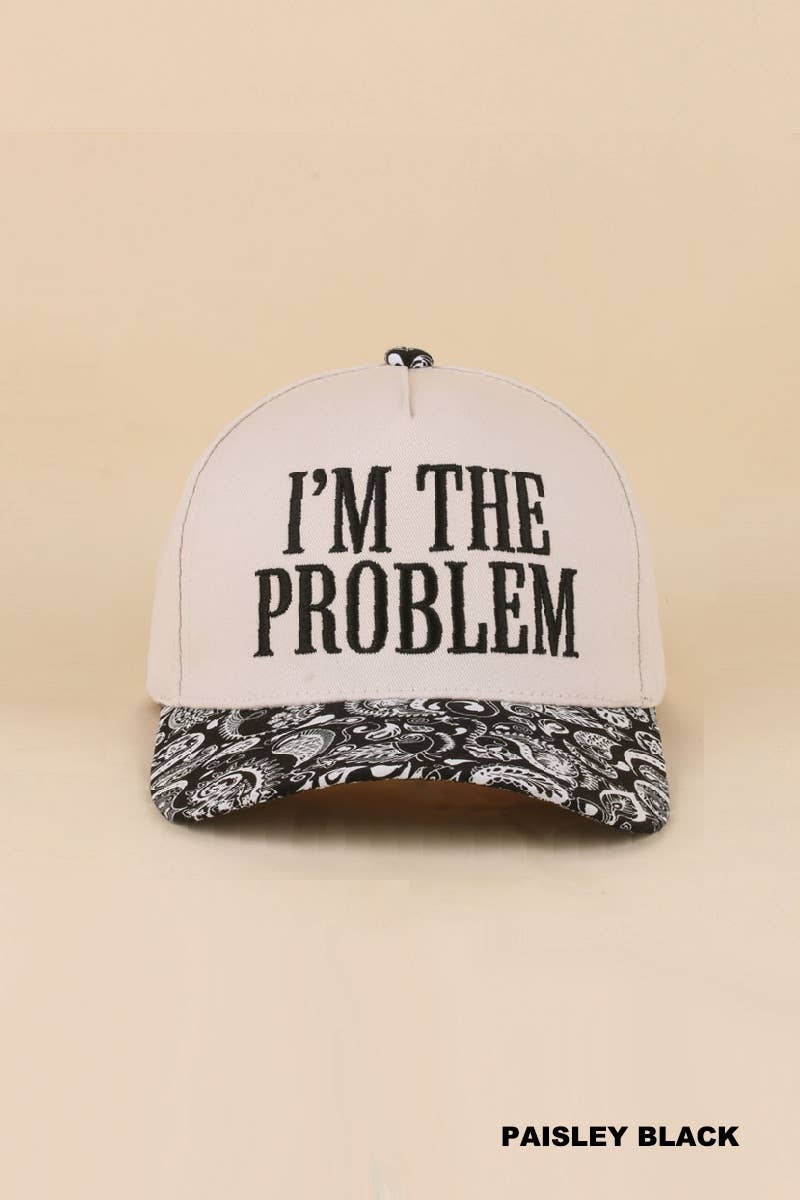 0519 I'm The Problem Two Tone Snapback Hat SI-29857