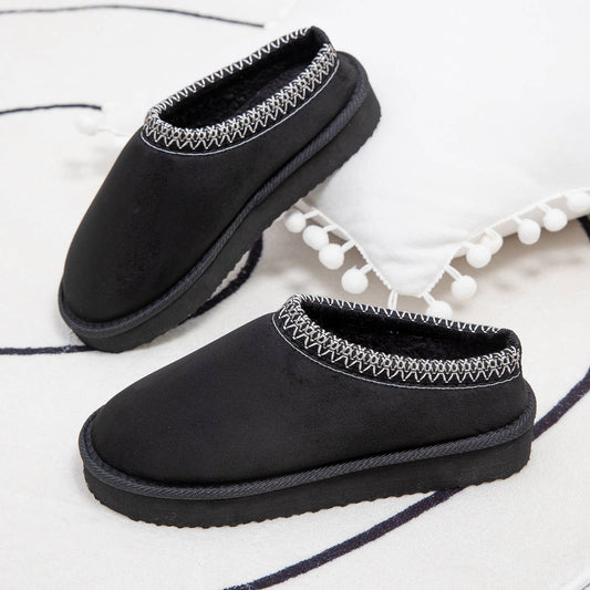 Women Vegan Suede Mini Boots Slippers (Mixed 24 Pairs)