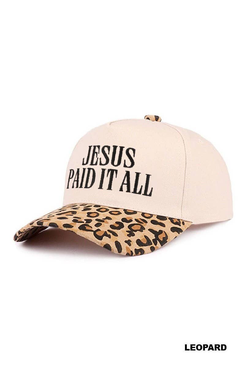 Jesus Paid It All Two Tone Cotton Hat