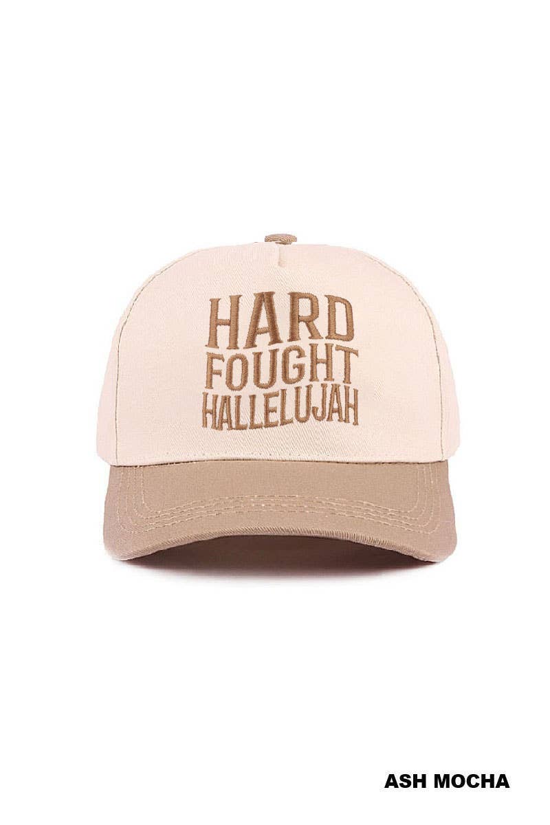 0427 Hard Fought Hallelujah Two Tone Cotton Hat SI-29573