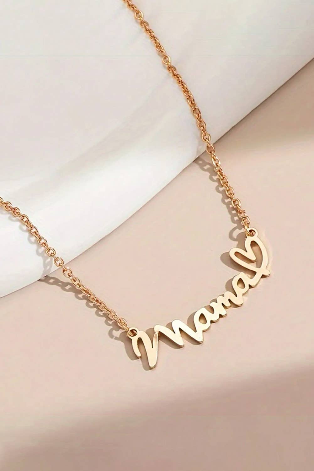 LDC mama Heart Pendant Chain Necklace