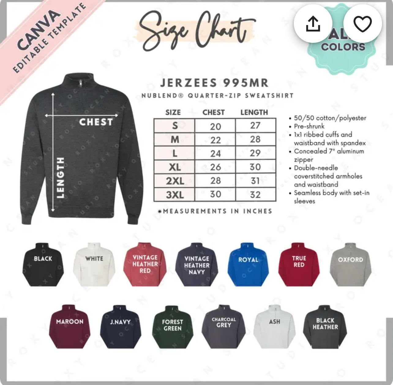 Personalized quater zip sweatshirt
