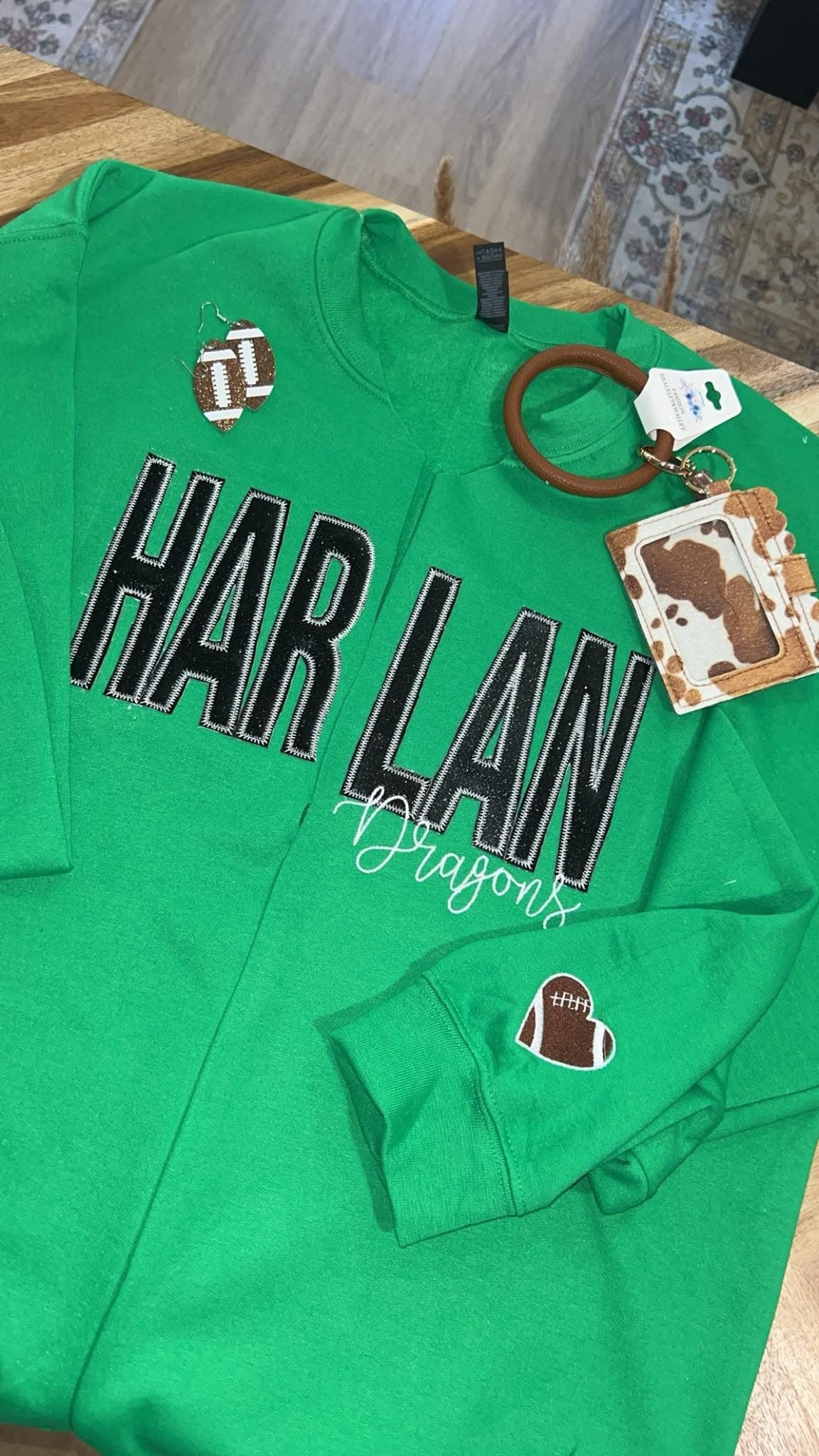 Sport Team Crewneck Cardigan