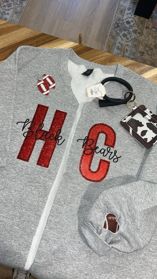 Sport Team Crewneck Cardigan