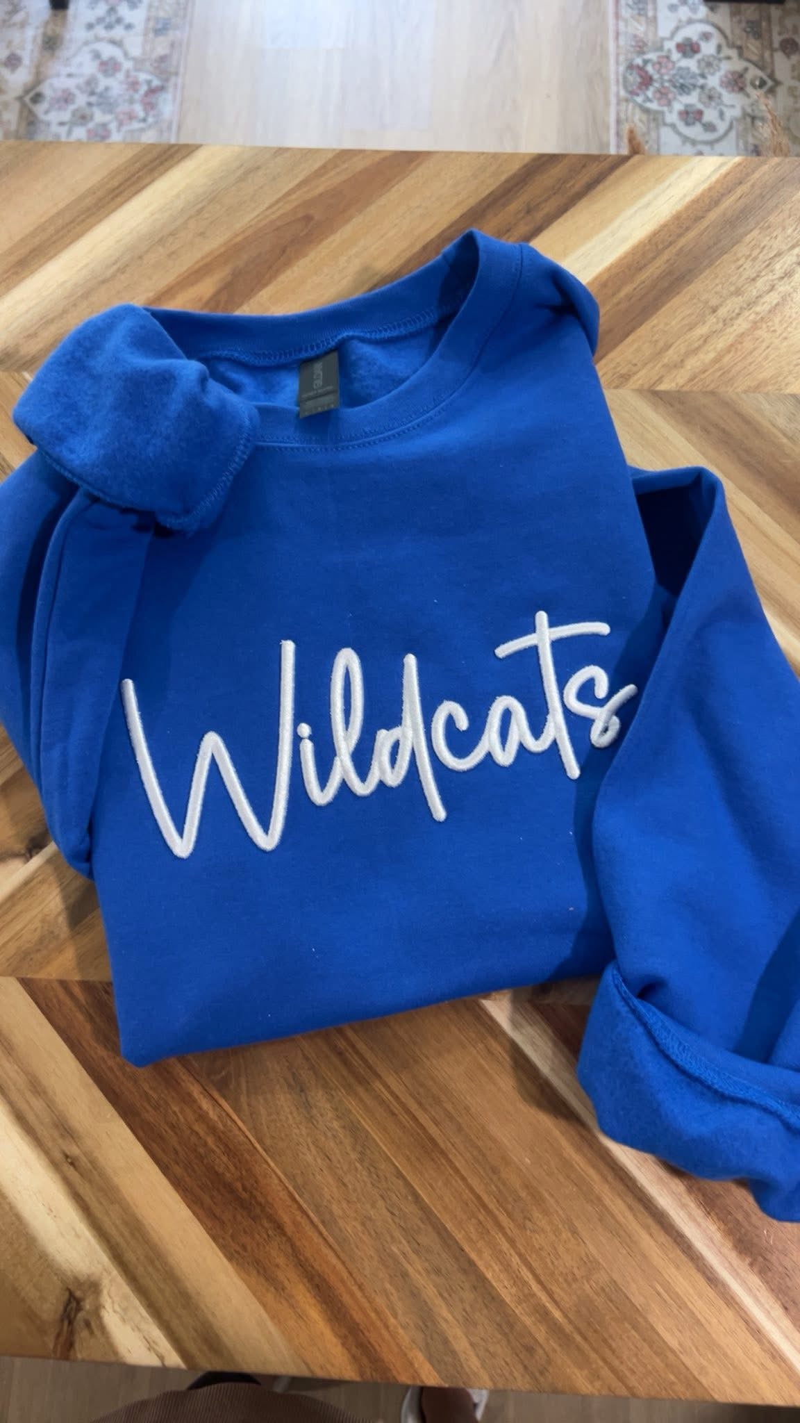 Wildcats 3D Puff Embroidery Crewneck