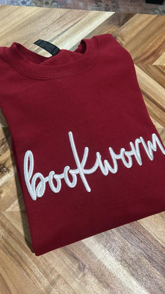 Bookworm 3D Puff Crewneck