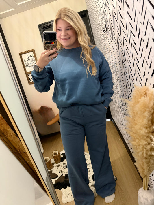 Dusty Blue 2-Piece Set (Pants ONLY)