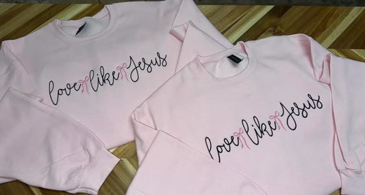 Love Like Jesus Crewneck 🎀 2X-5X