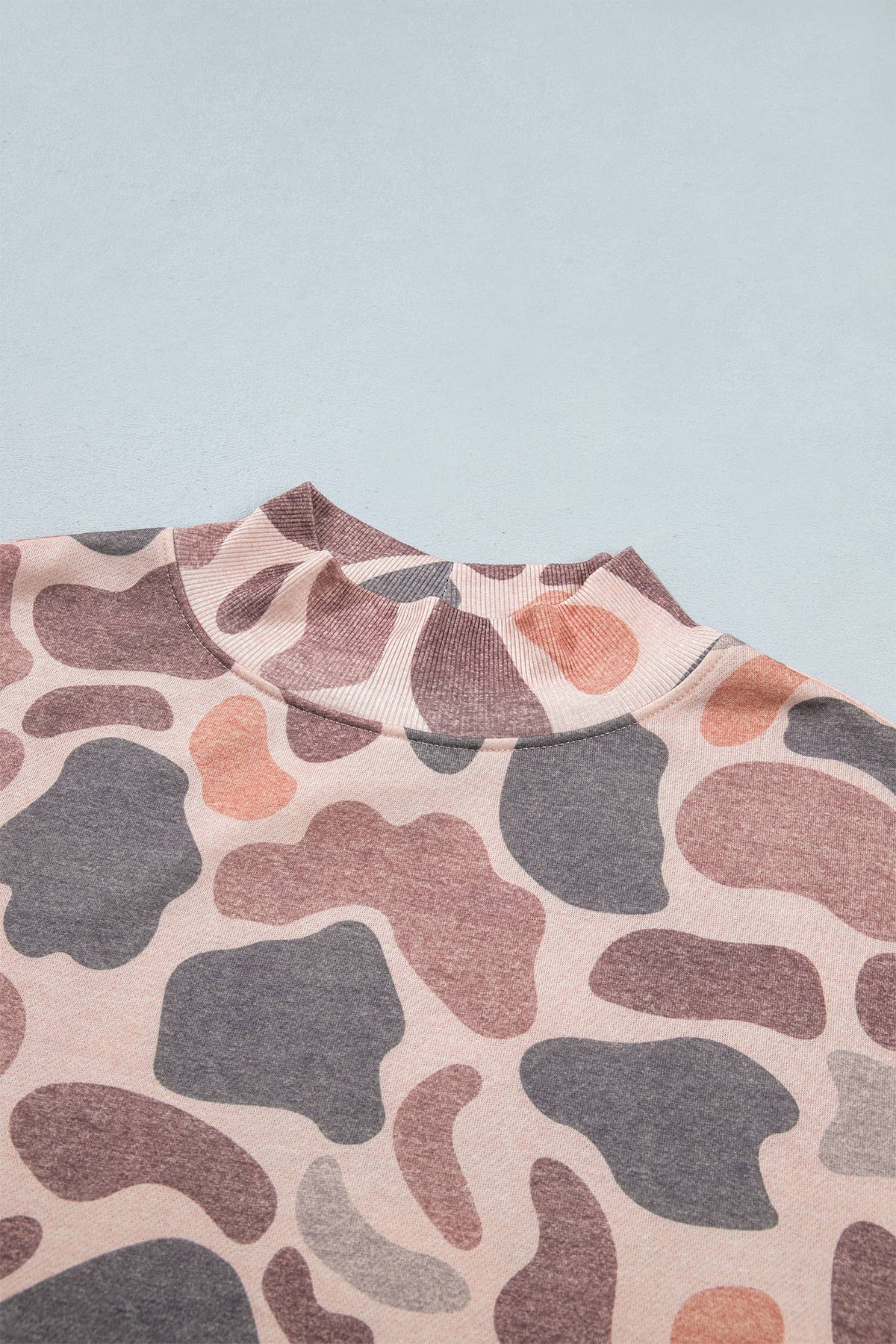 F/W26 NEW Camouflage Mock Neck Pullover Sweatshirt|S-4X