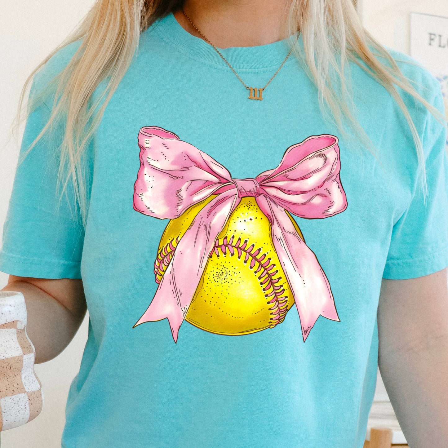 Coquette Softball Graphic Tee  | Comfort Color