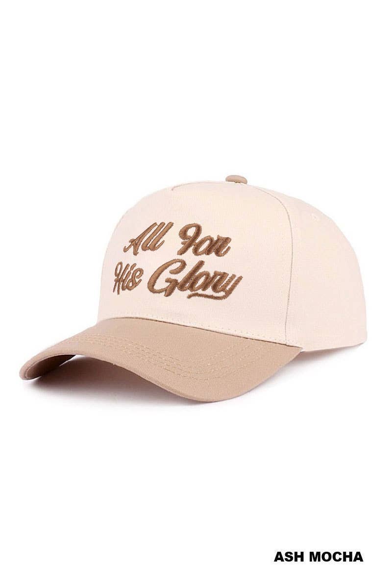 1230 All For His Glory Two Tone Cotton Hat SI-29223