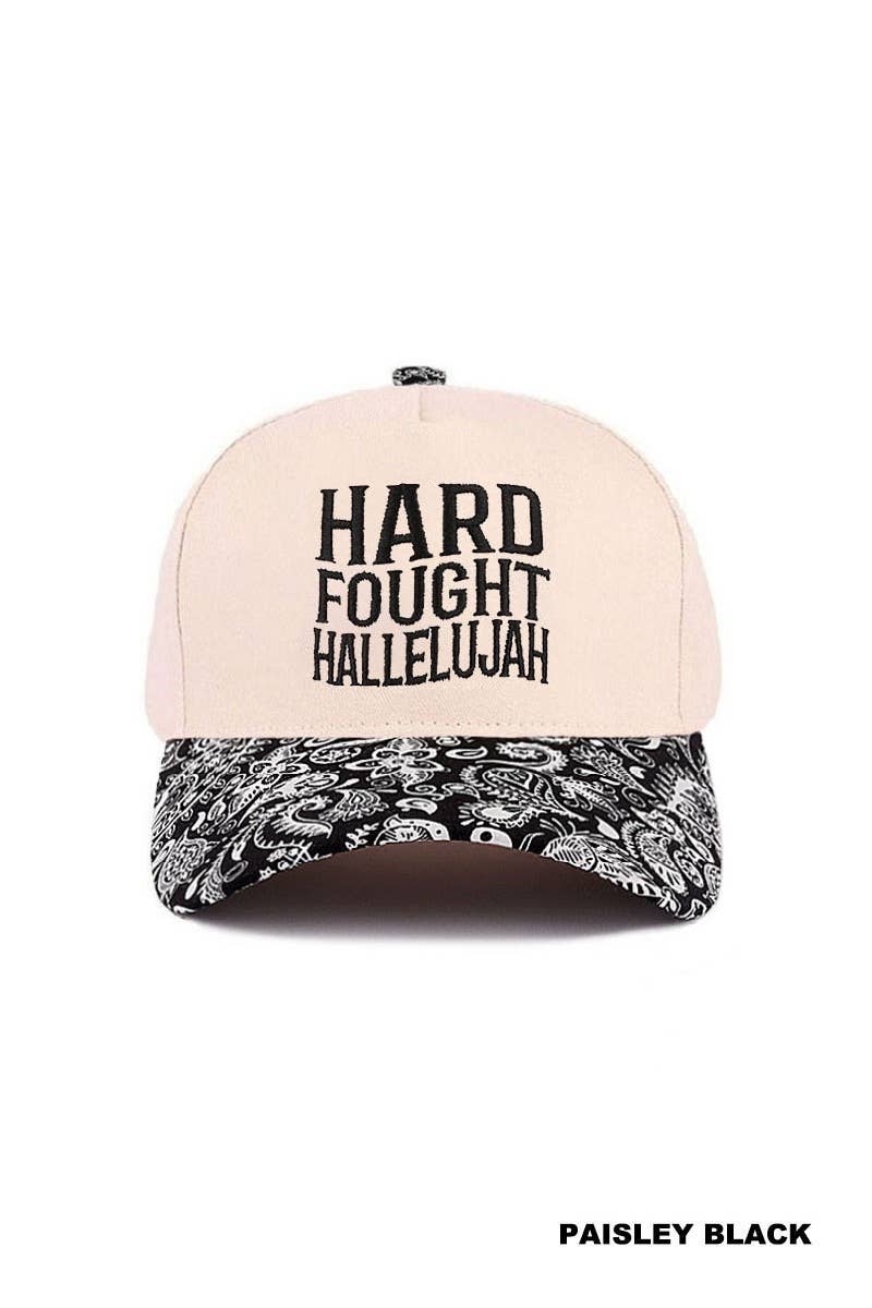 0427 Hard Fought Hallelujah Two Tone Cotton Hat SI-29573