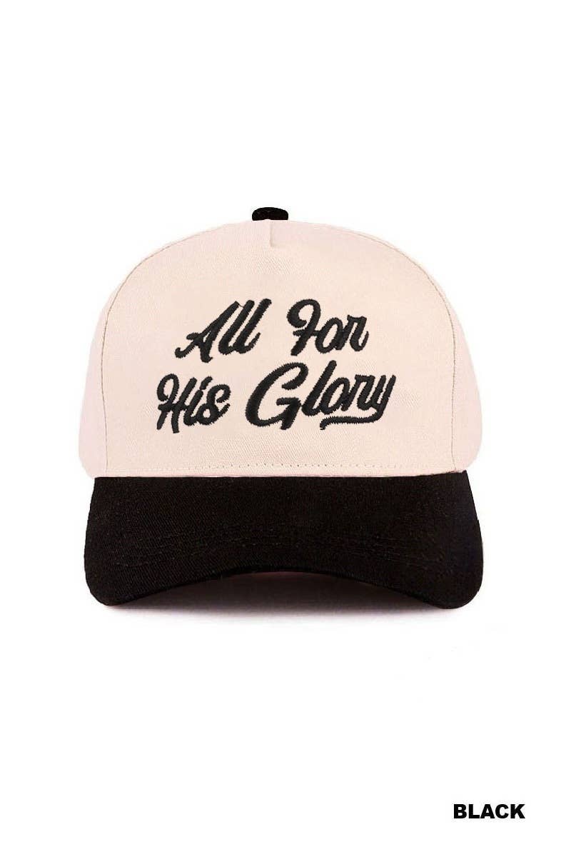 1230 All For His Glory Two Tone Cotton Hat SI-29223