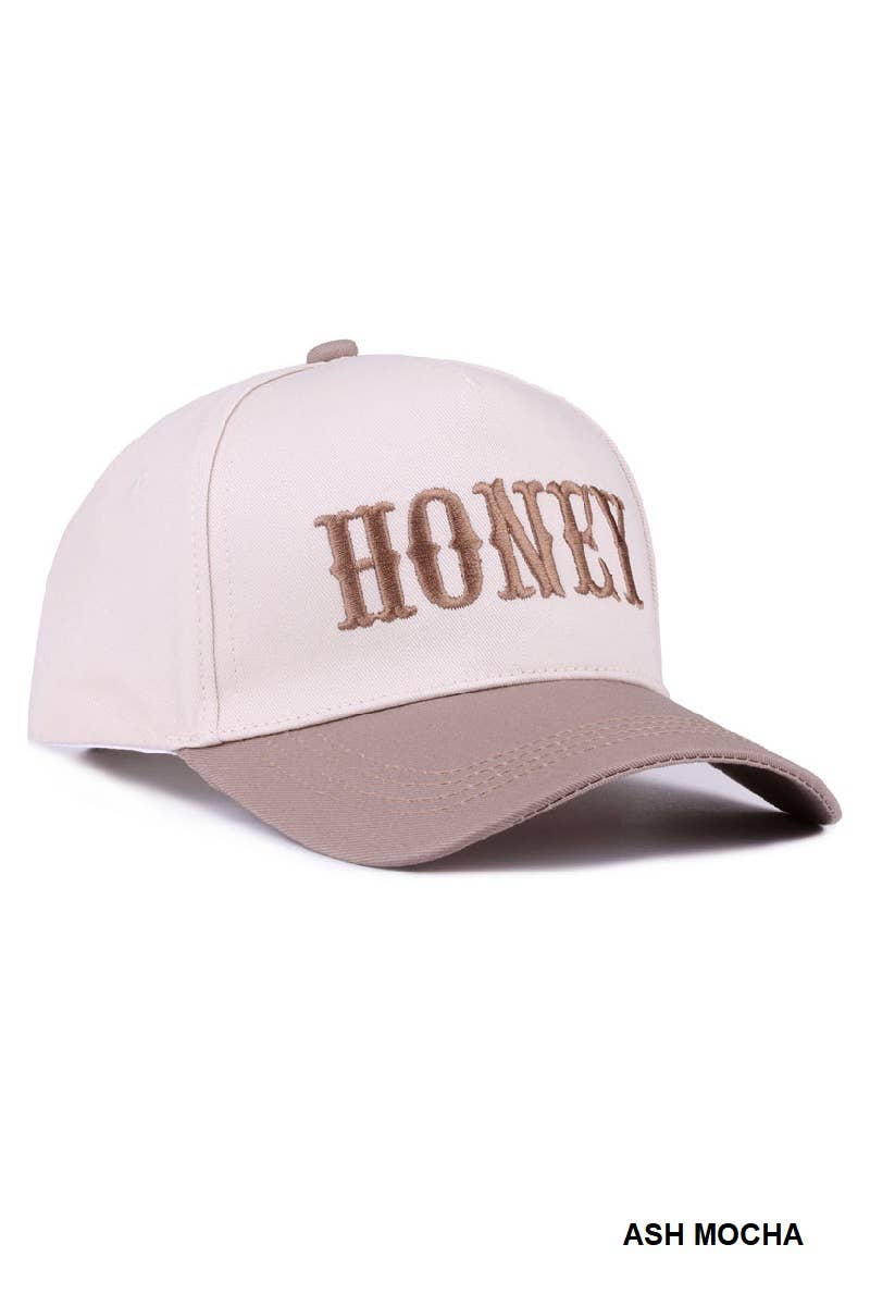 `SI-28118 Honey two-tone canvas cotton cap 0611