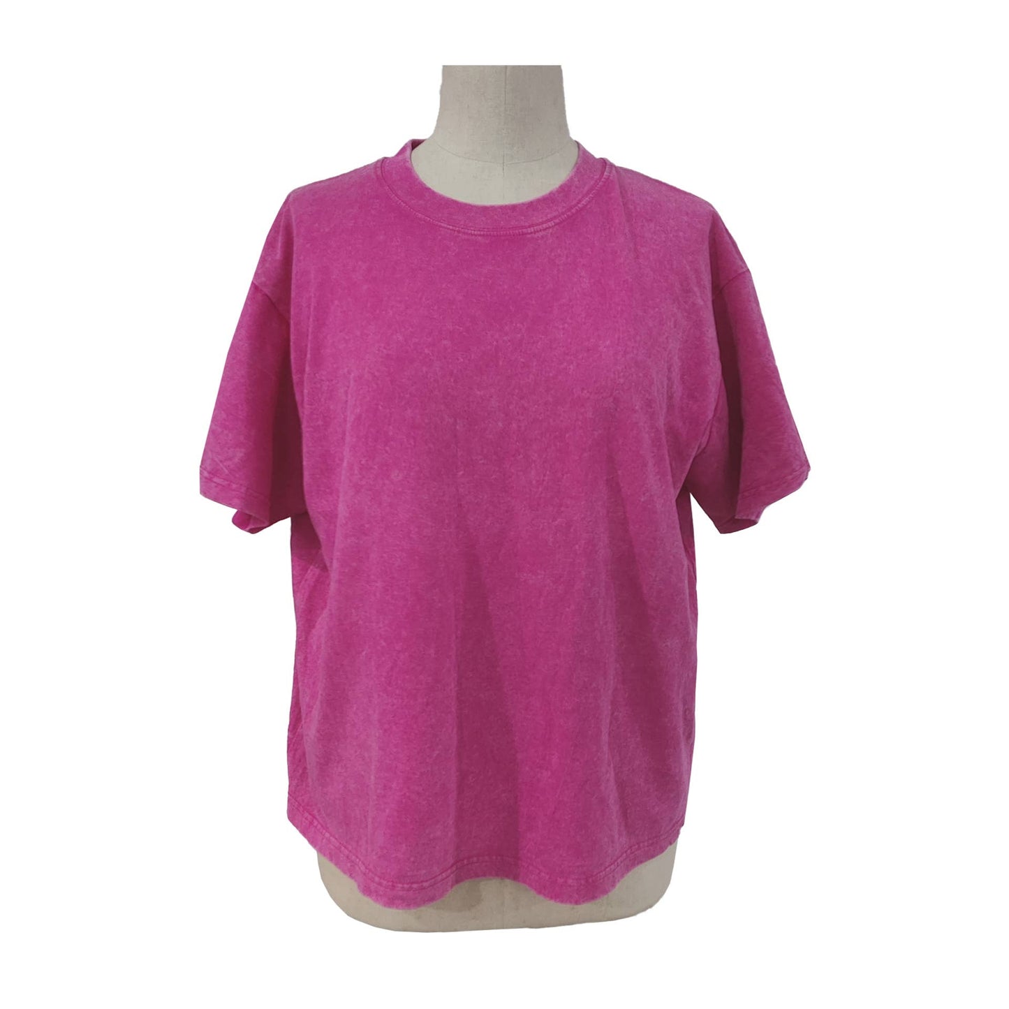 Washed Distressed Short-Sleeved T-Shirt